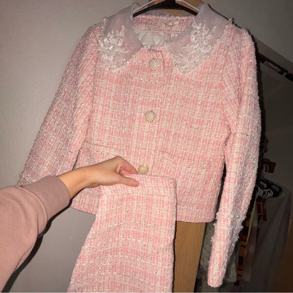 Pink Tweed Jacket